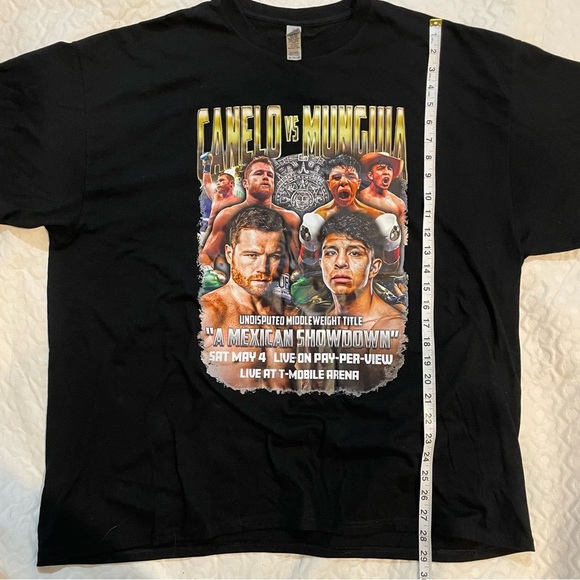Canelo Vs Mungia Fight T SHIRT BLACK T Mobile Arena Size 2XL SAT May 4 Tee Men’s - Picture 6 of 7